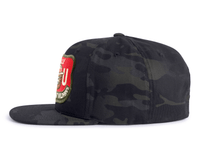 SMOKEY BEAR 6-Panel Flat Camo Hat Black