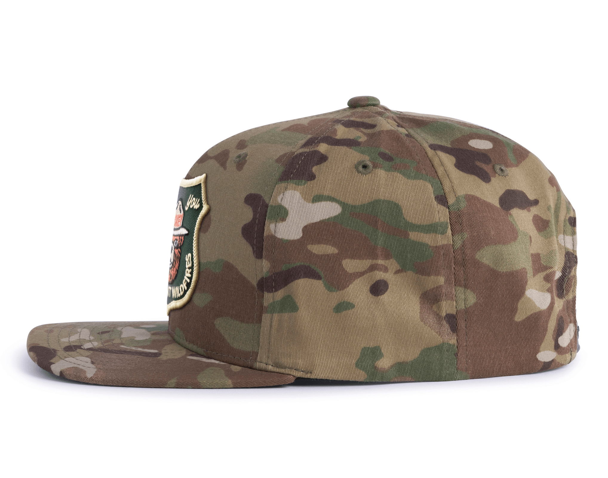 SMOKEY BEAR 6-Panel Flat Camo Hat Beige