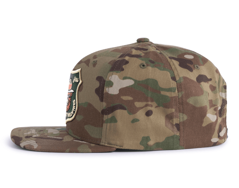 SMOKEY BEAR 6-Panel Flat Camo Hat Beige