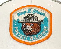 SMOKEY BEAR 6-Panel Low-Profile Snapback, Richardson 115 Beige