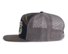 SMOKEY BEAR 7-Panel Flat Camo Hat, Richardson 168 Black