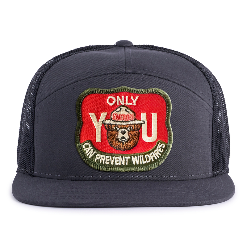 SMOKEY BEAR 7-Panel Flat Snapback