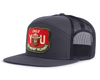 SMOKEY BEAR 7-Panel Flat Snapback, Richardson 168 Grey