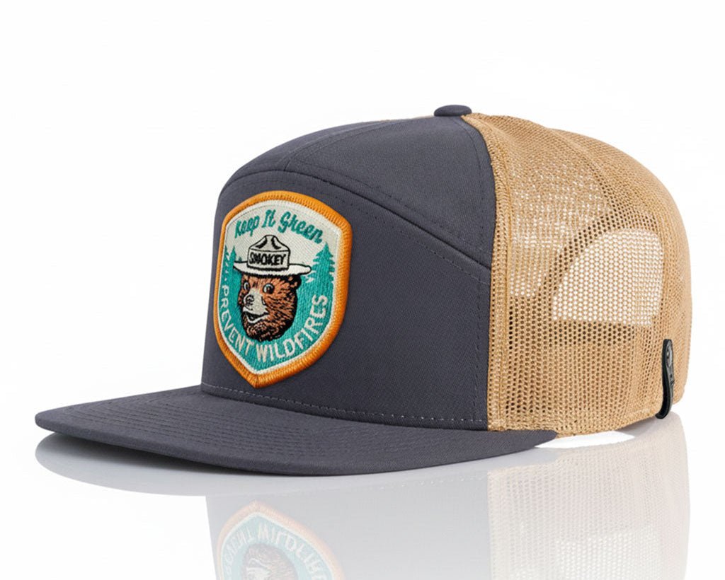 Smokey Bear® Charcoal Trucker – Richardson 168 - Tailgate Hats