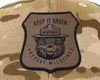 SMOKEY BEAR 6-Panel Curved Camo Hat Brown