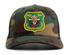SMOKEY BEAR 6-Panel Curved Camo Hat Green