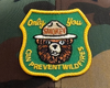 SMOKEY BEAR 6-Panel Curved Camo Hat Green