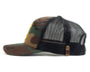 SMOKEY BEAR 6-Panel Curved Camo Hat Green