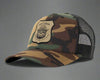 SMOKEY BEAR 6-Panel Curved Camo Hat Olive