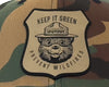 SMOKEY BEAR 6-Panel Curved Camo Hat Olive