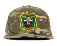 SMOKEY BEAR 6-Panel Flat Camo Hat Beige