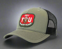 SMOKEY BEAR 6-Panel Curved Snapback, Richardson 112 Green