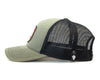 SMOKEY BEAR 6-Panel Curved Snapback, Richardson 112 Green