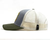 SMOKEY BEAR 6-Panel Curved Snapback, Richardson 112 Grey