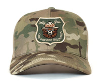 SMOKEY BEAR 6-Panel Camo Hat Green Khaki