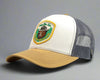 SMOKEY BEAR 6-Panel Curved Snapback, Richardson 112 Beige Gold