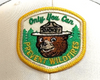 SMOKEY BEAR 6-Panel Curved Snapback, Richardson 112 Beige
