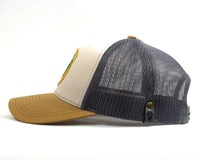 SMOKEY BEAR 6-Panel Curved Snapback, Richardson 112 Beige Gold