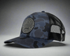 GREAT SMOKY MTS 5-Panel Curved Camo Hat, Richardson 112 Navy