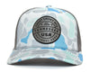 GREAT SMOKY MTS 5-Panel Curved Camo Hat, Richardson 112 Grey
