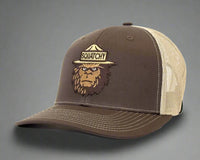 SQUATCHY 6-Panel Curved Snapback, Richardson 112 Brown
