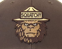 SQUATCHY 6-Panel Curved Snapback, Richardson 112 Brown