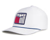 TEXAS BADGE 5-Panel Curved Rope Hat, Richardson 112 White