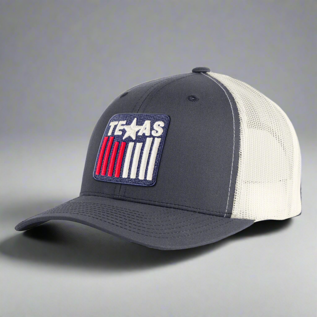 TEXAS BADGE 6-Panel Low-Profile Snapback, Richardson 115 Navy