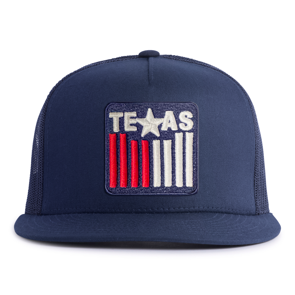 TEXAS BADGE 5-Panel Flat Snapback Navy