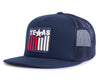 TEXAS BADGE 5-Panel Flat Snapback Navy