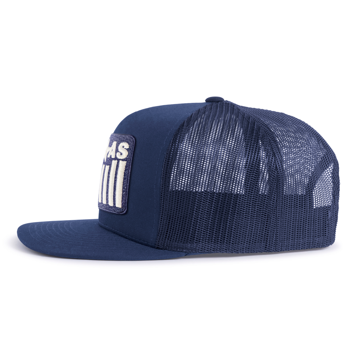 TEXAS BADGE 5-Panel Flat Snapback Navy