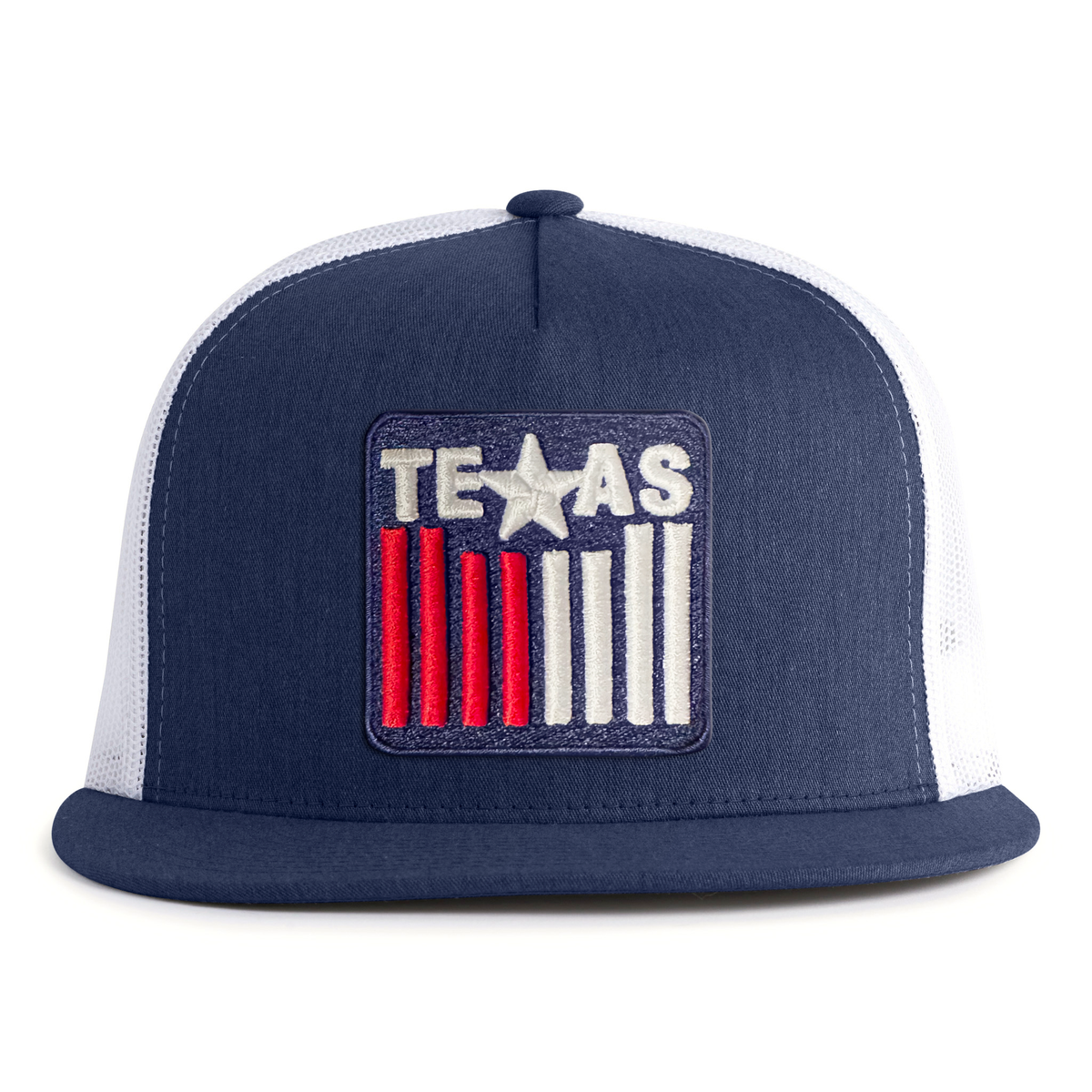 TEXAS BADGE 5-Panel Flat Snapback Navy