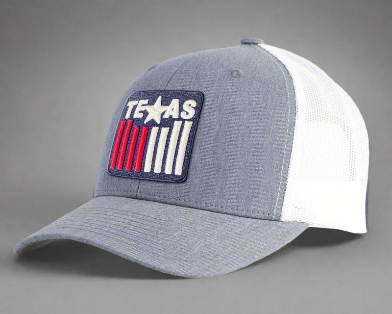 TEXAS BADGE 6-Panel Curved Snapback Grey