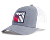 TEXAS BADGE 6-Panel Curved Snapback Richardson 112 XL Grey