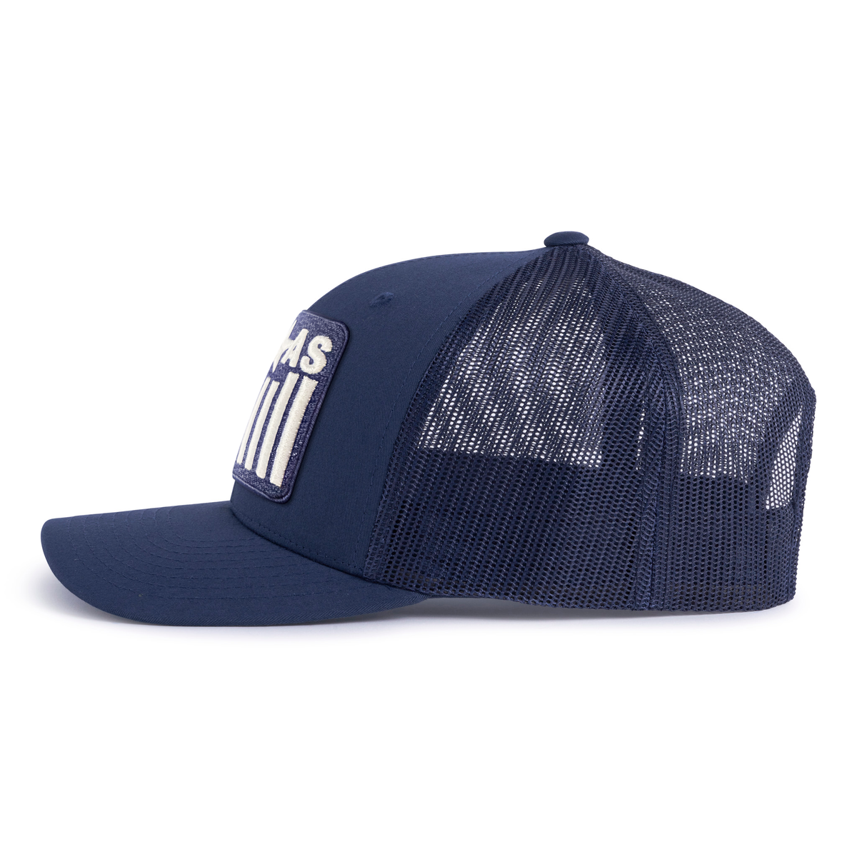 TEXAS BADGE 6-Panel Curved Snapback Navy