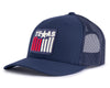 TEXAS BADGE 5-Panel Curved Snapback Navy