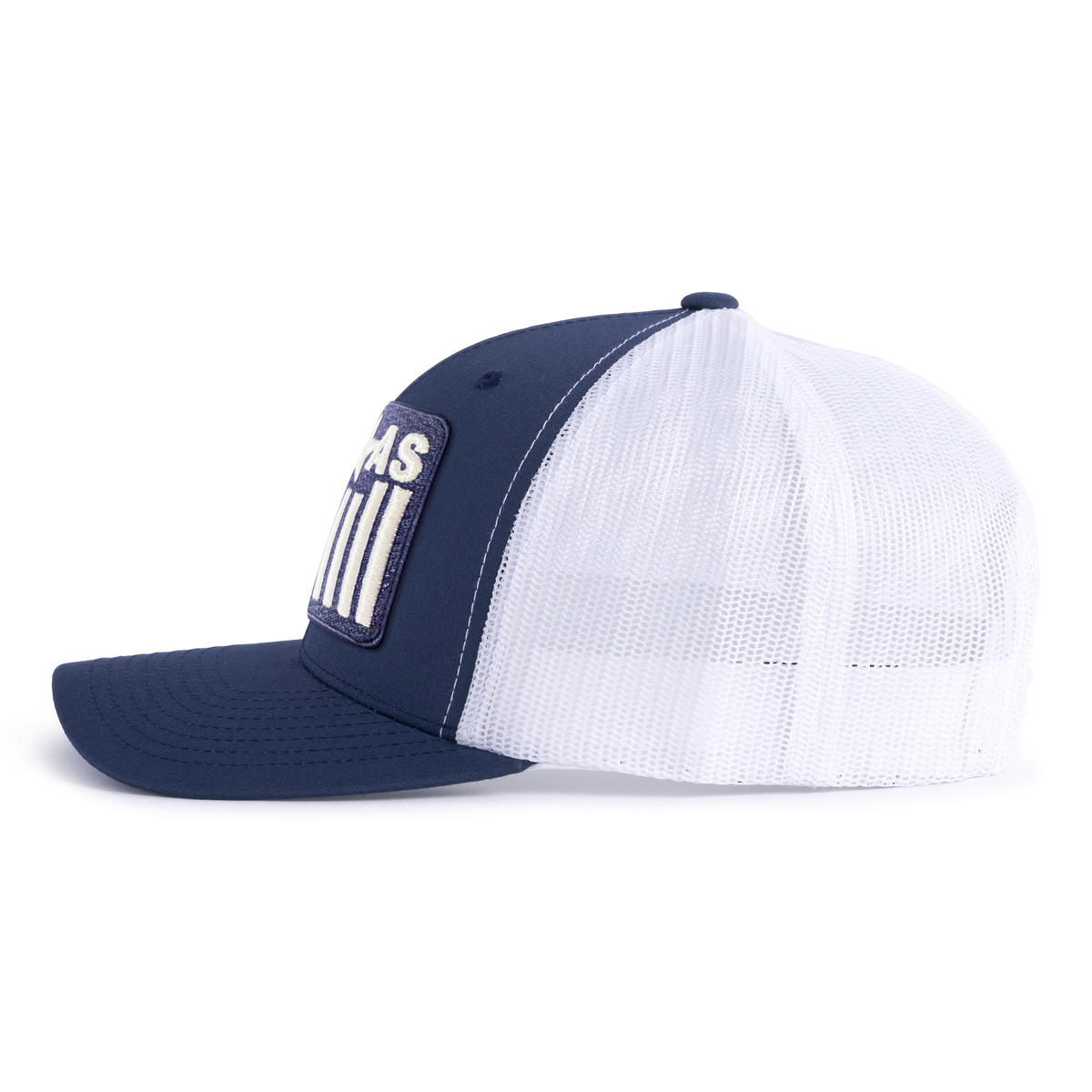 TEXAS BADGE 5-Panel Curved Snapback Navy