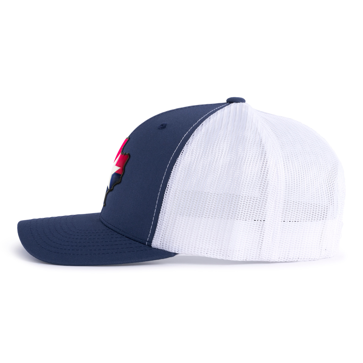 TEXAS STAR 5-Panel Curved Snapback Navy