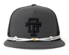 TAILGATE LOGO 5-Panel Flat Stampede Hat Charcoal