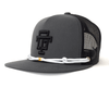 TAILGATE LOGO 5-Panel Flat Stampede Hat Charcoal