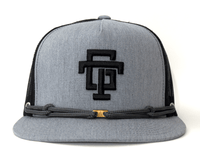 TAILGATE LOGO 5-Panel Flat Stampede Hat Grey