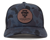 TAILGATE LOGO 5-Panel Curved Camo Hat, Richardson 112 Navy