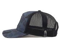 TAILGATE LOGO 5-Panel Curved Camo Hat, Richardson 112 Navy