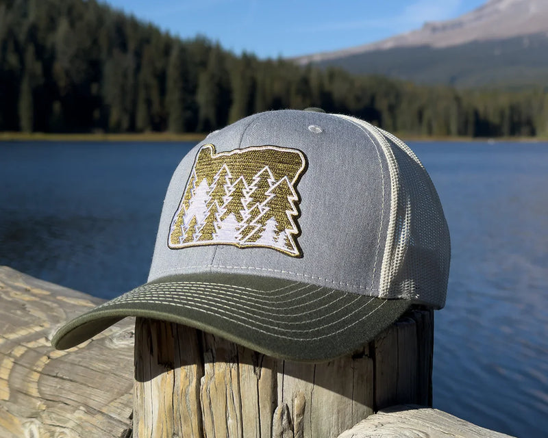 OREGON FIRS 6-Panel Snapback, Richardson 112 Grey