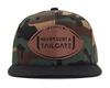 TAILGATE FOOTBALL 6-Panel Flat Camo Hat Brown