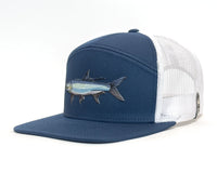 TARPON 7-Panel Flat Snapback, Richardson 168 Navy
