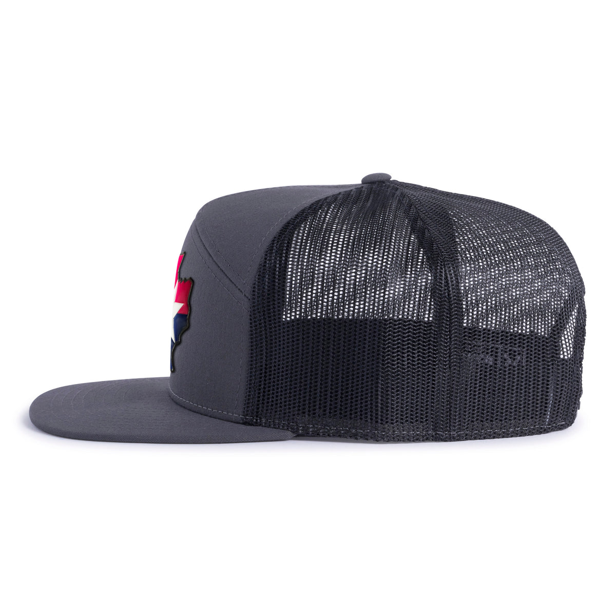 TEXAS STAR 7-Panel Flat Charcoal - Tailgate Hats