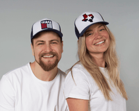 TEXAS BADGE 6-Panel Curved Snapback, Richardson 112 White