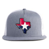 TEXAS STAR 5-Panel Flat Grey/White - Tailgate Hats