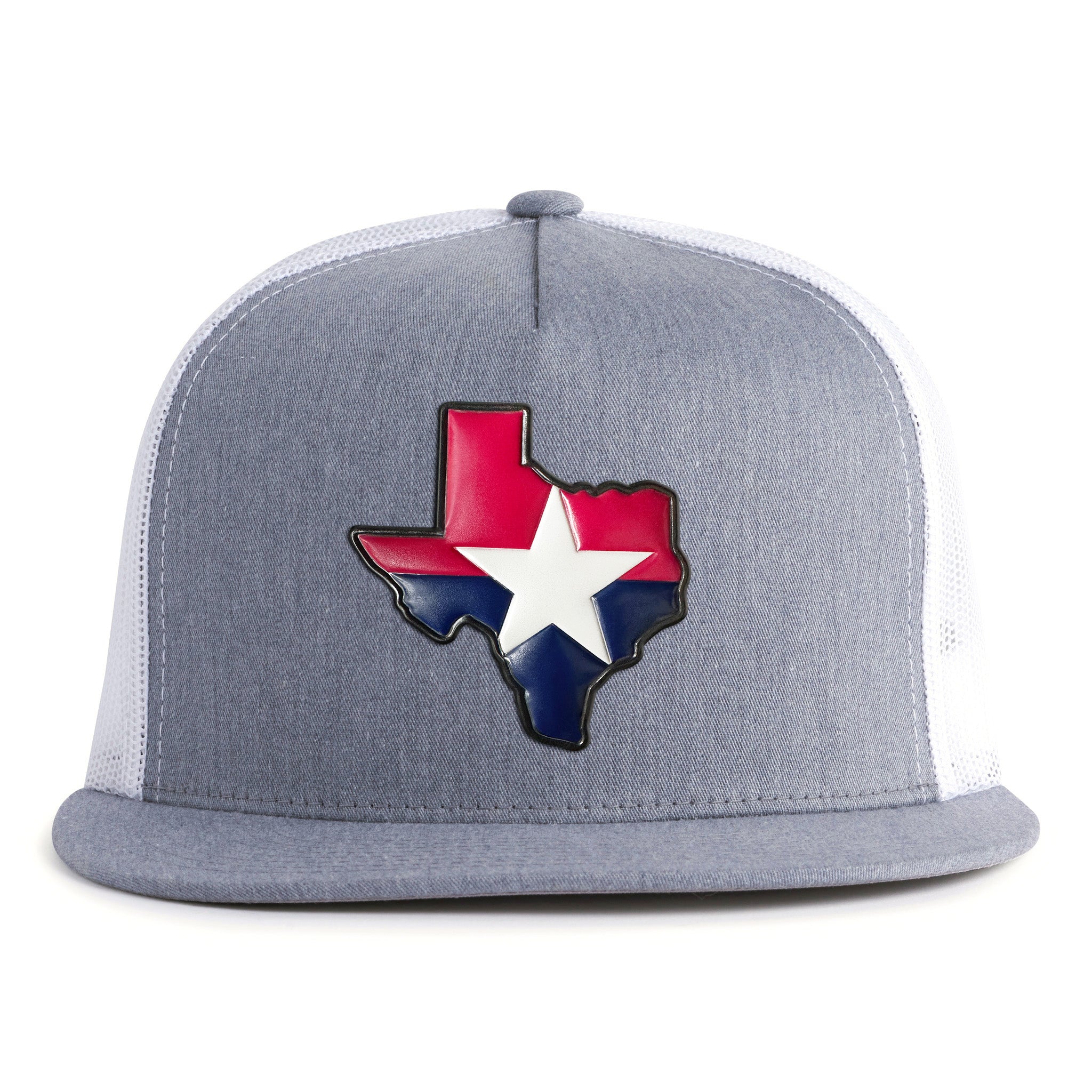 TEXAS STAR 5-Panel Flat Grey/White - Tailgate Hats